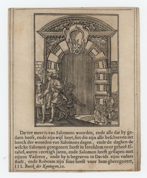 Christoffel van Sichem - Illustration zum Buch der Könige - Kupferstich - um 1660