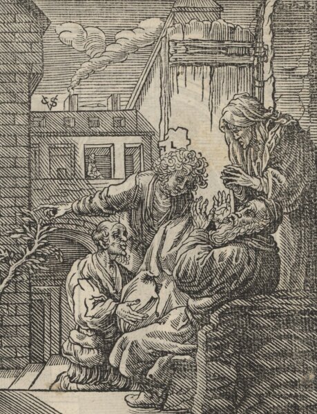 Christoffel van Sichem - Illustration zum Buch Genesis - Kupferstich - um 1660
