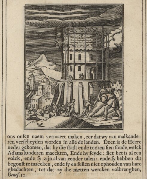 Christoffel van Sichem - Illustration zum Buch Genesis - Kupferstich - um 1660