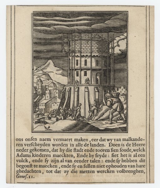 Christoffel van Sichem - Illustration zum Buch Genesis - Kupferstich - um 1660