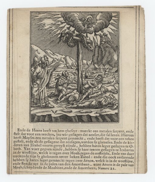 Christoffel van Sichem - Illustration zum Buch Numeri (Mose) - Kupferstich - um 1660
