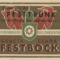 Schlossbrauerei Odelzhausen - Etikett Sancta Clara...
