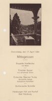Harzburger Hof und Kurhof - Menükarte - Offsetdruck...