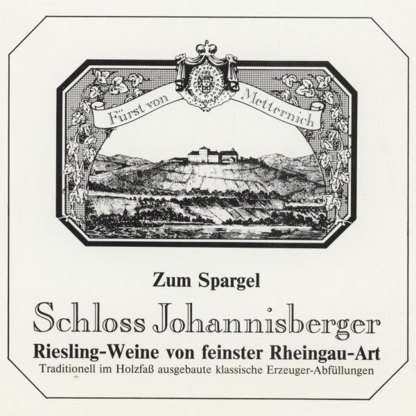 Schloss Johannisberger - Tischaufsteller - Offsetdruck - 1970er?