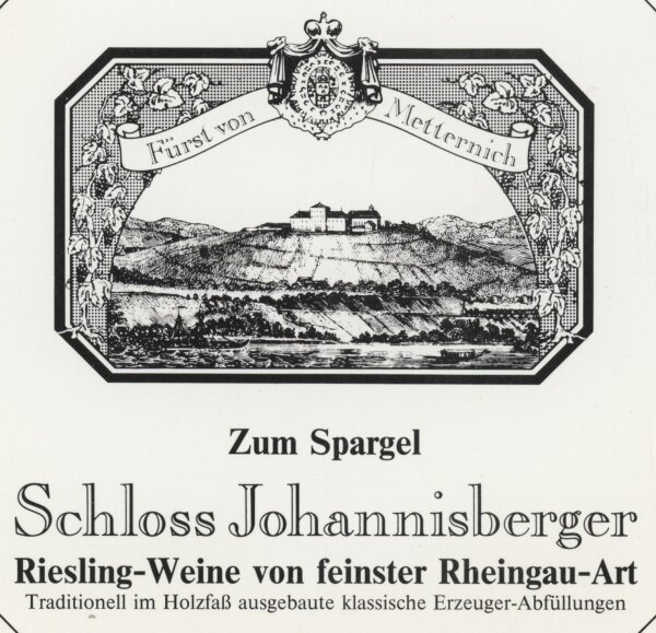 Schloss Johannisberger - Tischaufsteller - Offsetdruck - 1970er?