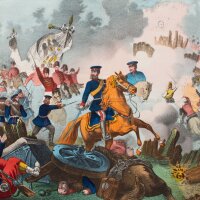 Unbekannt - Der Sieg bei Weissenburg 1870 - Kolorierte...