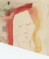 unbekannt - Frauenbildnis - Aquarell - Anfang 20. Jhd
