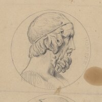 unbekannt - Bildnis Homer und Pierre Corneille -...