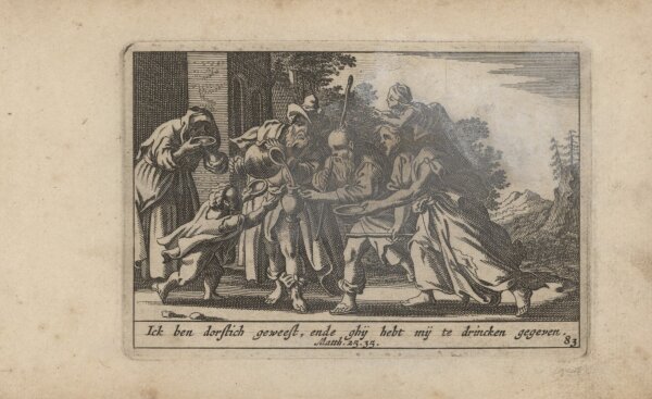 Pieter Hendriksz Schut - Illustration zu Matthäus 25 - Kupferstich - um 1660