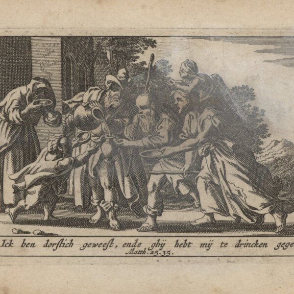 Pieter Hendriksz Schut - Illustration zu Matthäus 25 - Kupferstich - um 1660