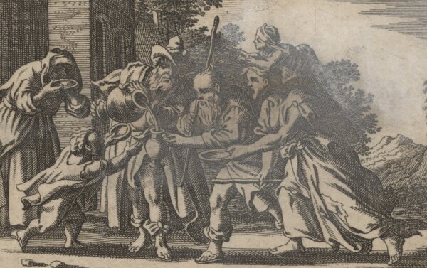 Pieter Hendriksz Schut - Illustration zu Matthäus 25 - Kupferstich - um 1660