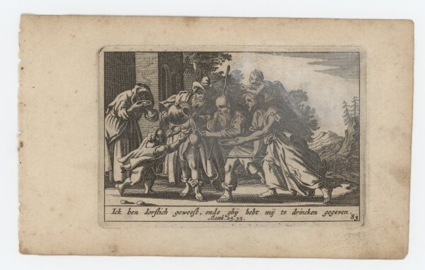 Pieter Hendriksz Schut - Illustration zu Matthäus 25 - Kupferstich - um 1660