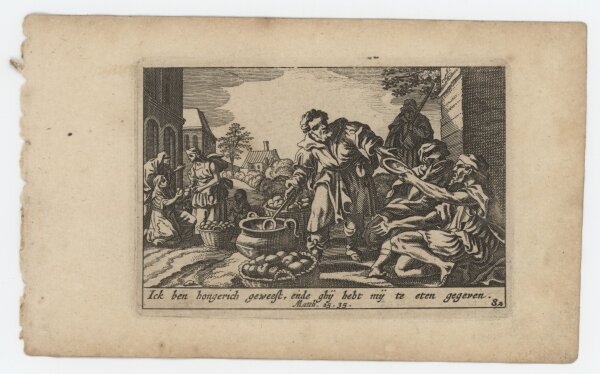 Pieter Hendriksz Schut - Illustration zu Matthäus 25 - Kupferstich - um 1660