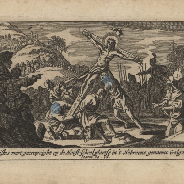 Pieter Hendriksz Schut - Kreuzigung, Johannes 19 - Kupferstich - um 1660