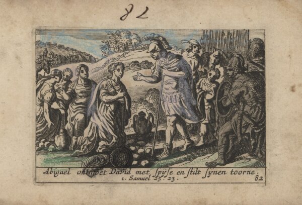 Pieter Hendriksz Schut - Illustration zum 1. Buch Samuel - Kupferstich - um 1660