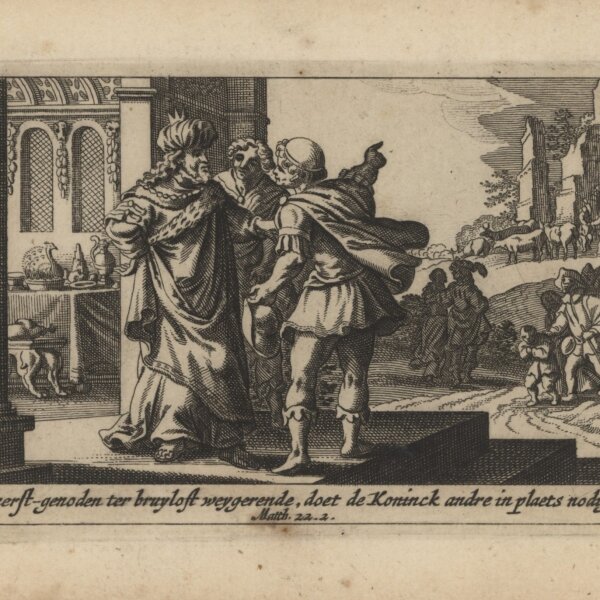 Pieter Hendriksz Schut - Illustration zu Matthäus 22,2 - Kupferstich - um 1660
