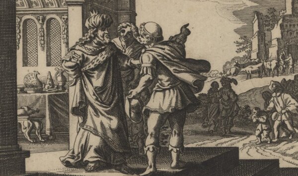 Pieter Hendriksz Schut - Illustration zu Matthäus 22,2 - Kupferstich - um 1660