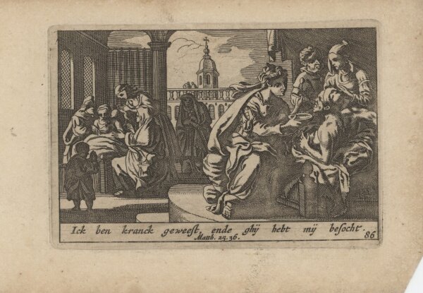 Pieter Hendriksz Schut - Illustration zu Matthäus 25 - Kupferstich - um 1660