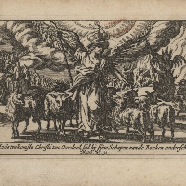 Pieter Hendriksz Schut - Weltgericht, Illustration zu Matthäus 25 - Kupferstich - um 1660