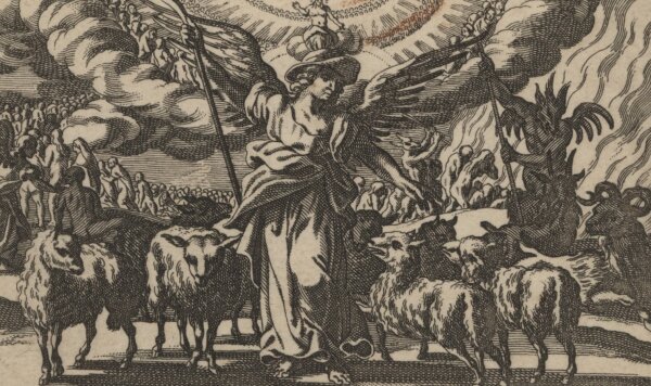 Pieter Hendriksz Schut - Weltgericht, Illustration zu Matthäus 25 - Kupferstich - um 1660