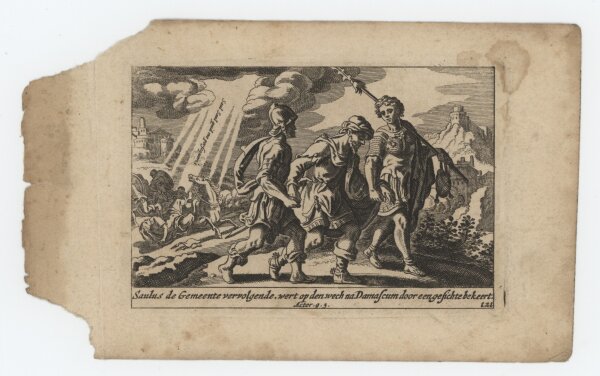 Pieter Hendriksz Schut - Saulus, Illustration zur Apostelgeschichte - Kupferstich - um 1660