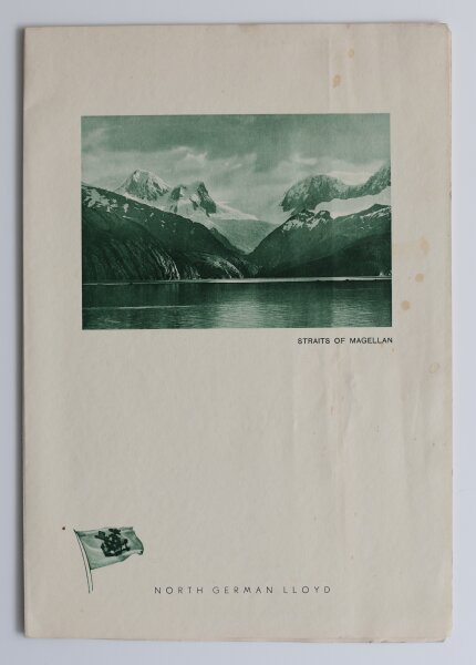 Norddeutscher Lloyd Bremen - Menükarte - Offsetdruck - 15.3.1936
