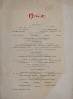 Unbekannt - Menükarte Dinner - Offsetdruck - 25.12.1904