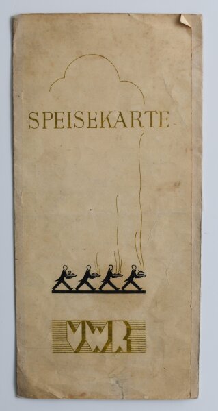 VWR - Speisekarte - Offsetdruck - 1960er