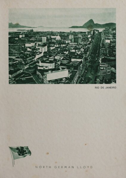 Norddeutscher Lloyd Bremen - Menükarte North German Lloyd - Offsetdruck - 16.3.1936