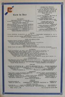 Unbekannt - Carte du Jour - Offsetdruck - 4.10.1929
