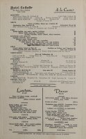 Hotel La Salle New York - Menukarte A la Carte -...