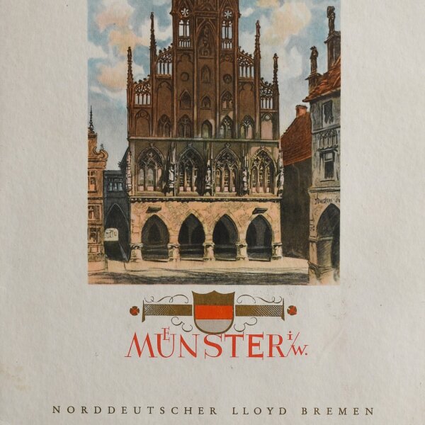 Norddeutscher Lloyd Bremen - Menükarte - Offsetdruck - 24.4.1937