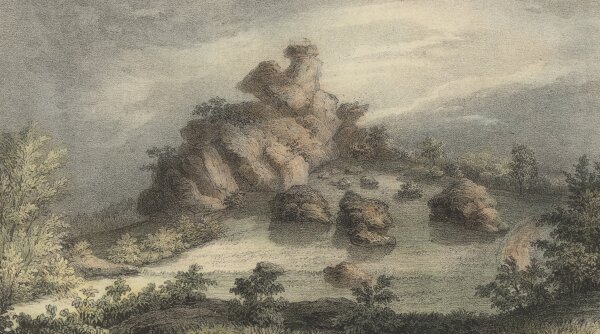 Unbekannt - Der Großvater - Stahlstich - um 1840