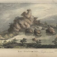 Unbekannt - Der Großvater - Stahlstich - um 1840