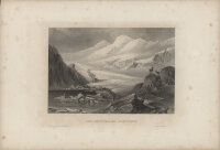 Unbekannt - Der Oetzthaler Gletscher - Stahlstich - um 1860