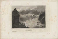 C. Reiss - Der Traunfall - Stahlstich - um 1840
