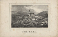 Unbekannt - Schloss Weesenstein - Stahlstich - um 1840
