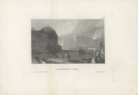 Unbekannt - Drachenfels am Rhein - Stahlstich - 1....