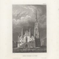 Carl Reiss - Sanct Stephan in Wien - Stahlstich - 1....