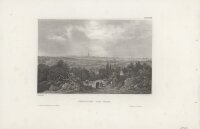 Carl Reiss - Fernsicht von Wien - Stahlstich - 1....