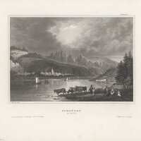 Carl Reiss - Schandau - Stahlstich - 1. Hälfte 19. Jhd.