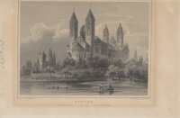 Joseph Maximilian Kolb - Speyer - Der Dom - Stahlstich -...