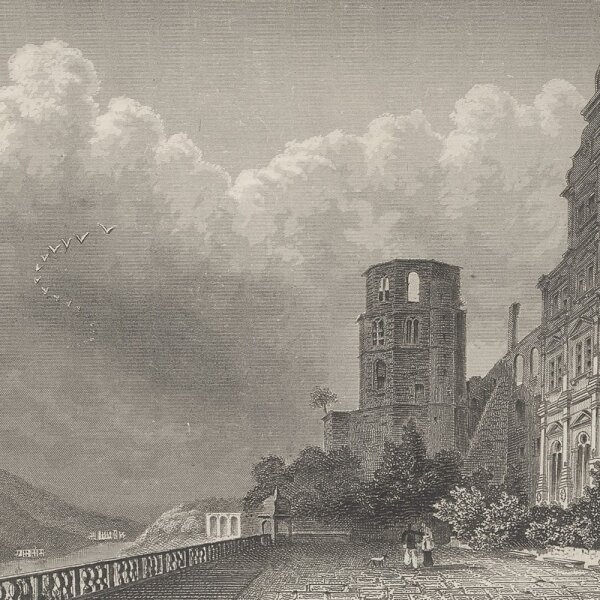 Friedrich Foltz - Heidelberg und seine Umgebung - Stahlstich - 1. Hälfte 19. Jhd.