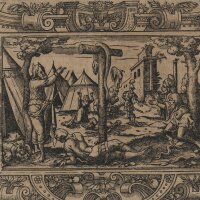 Unbekannt - Moses und die eherne Schlange - Holzschnitt -...