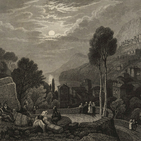 Johann Georg Martini - Vietri Italien - Stahlstich - um 1850