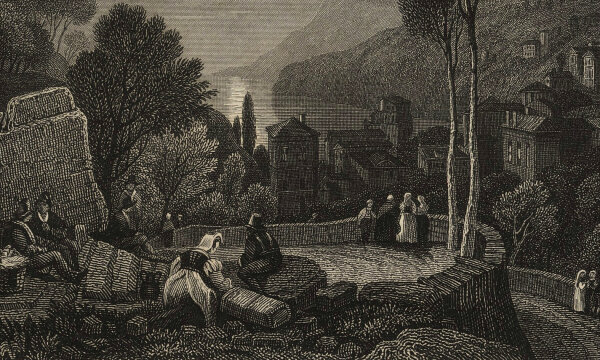 Johann Georg Martini - Vietri Italien - Stahlstich - um 1850