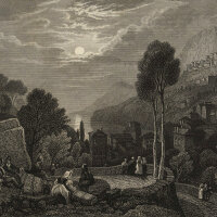 Johann Georg Martini - Vietri Italien - Stahlstich - um 1850