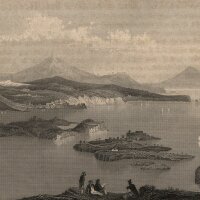 Carl Reiss - Solfiterra und Puzzuoli - Stahlstich - um 1850
