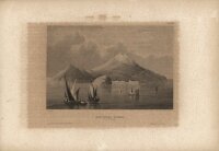 Carl Reiss - Ischia bei Neapel - Stahlstich - um 1850