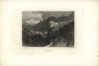 Ludwig Daut - Roveredo Schweiz - Stahlstich - um 1850